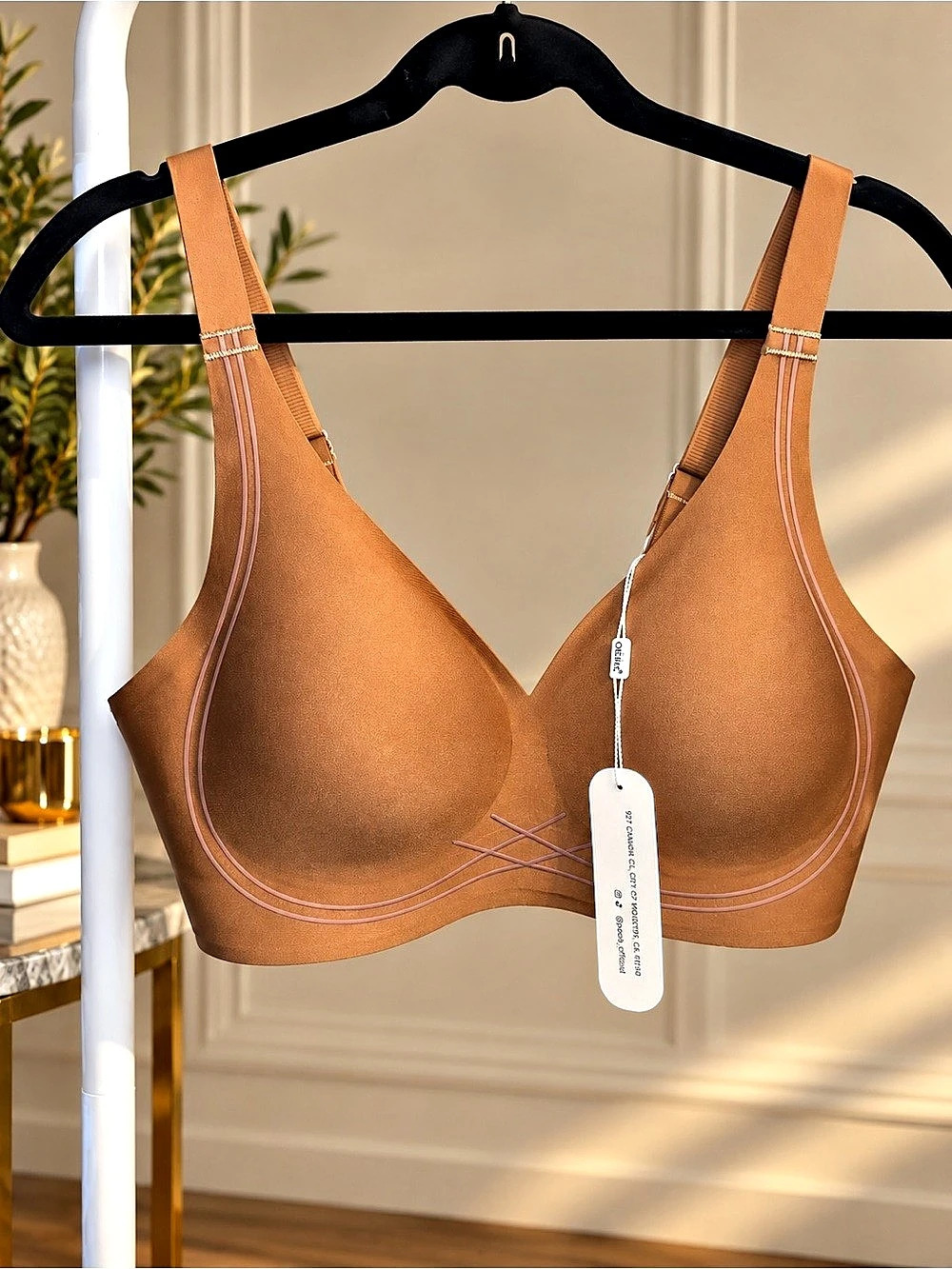 Brown Bra Size Large NWT